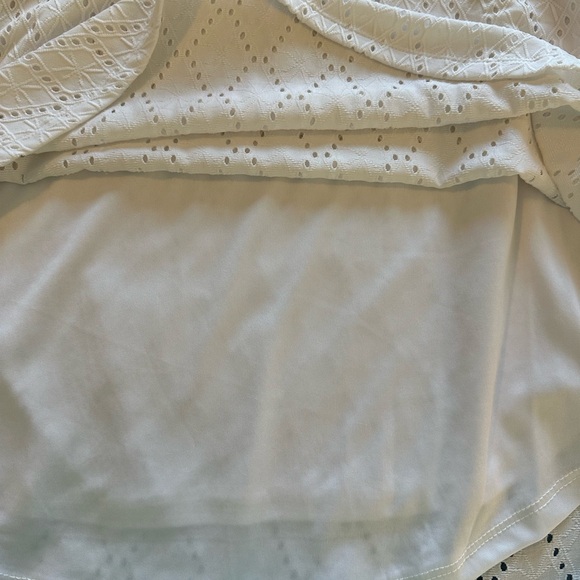 NWT Ruby Rd. Petite XL white Eyelet Blouse - Picture 6 of 6